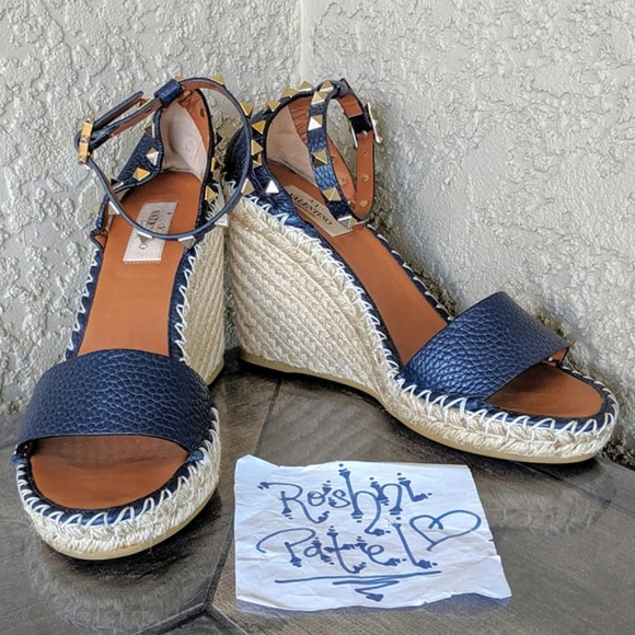 valentino navy shoes